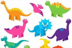 Dinosaur Clipart and Vectors ~ Illustrations ~ Creative Market