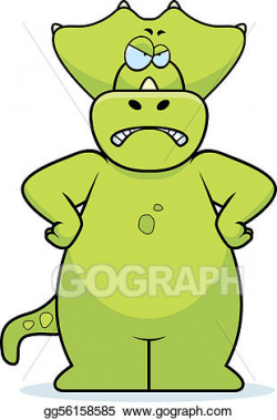 EPS Illustration - Angry dinosaur. Vector Clipart gg56158585 ...