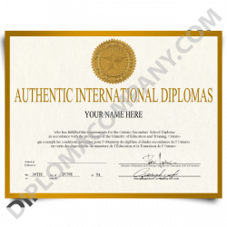 Fake International Diploma - College, University | DiplomaCompany.com