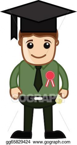EPS Illustration - Graduation degree holder. Vector Clipart ...