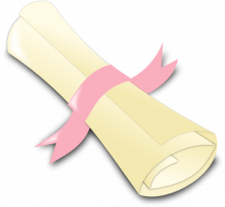 Pink Diploma Clip Art at Clker.com - vector clip art online, royalty ...