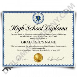 Fake USA High School Diploma | DiplomaCompany.com