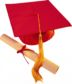 Graduation ceremony Diploma Cap School Clip art - Red Hat Dr. 681 ...