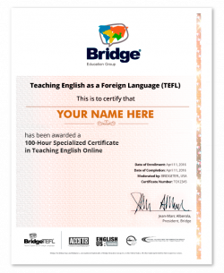 TEFL Certificate in Teaching English Online | 50 or 100-Hours