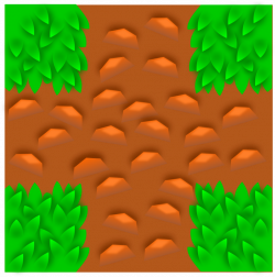 Clipart - Grass tile pattern - game component - vector based