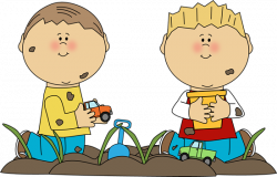 Boys Playing in Dirt | Clip Art-Outside | Clip art, Cartoon ...