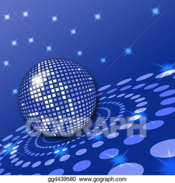 Clipart - Blue disco. Stock Illustration gg4439580 - GoGraph