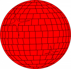 Red Disco Ball Clip Art at Clker.com - vector clip art online ...