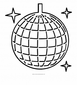 Disco Ball Coloring Page - Easy Disco Ball Drawing ...
