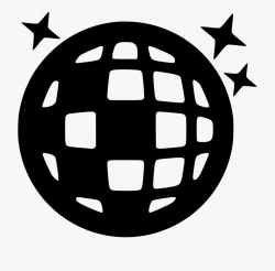Music Notes Disco Ball Png File - Disco Ball Icon #1344260 ...