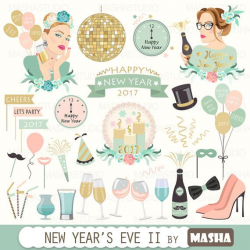 New Year's Eve clipart: 