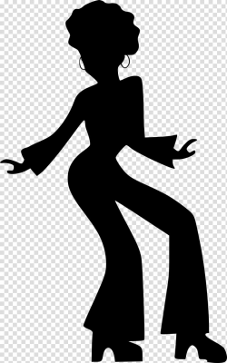 Disco Dance Drawing Silhouette , Silhouette transparent ...