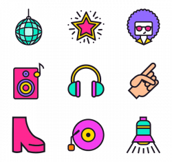 5 disco icon packs - Vector icon packs - SVG, PSD, PNG, EPS & Icon ...