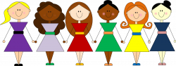 28+ Collection of Group Of Girls Clipart Png | High quality, free ...