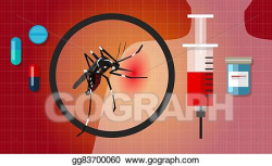 EPS Illustration - Dengue fever chikungunya masquito disease ...