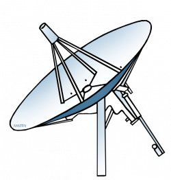 Outer Space Clip Art by Phillip Martin, Satellite Dish