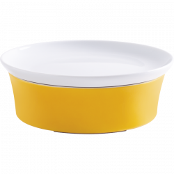 Update Magic Grip baking dish 20 cm + lid 21 cm orange yellow