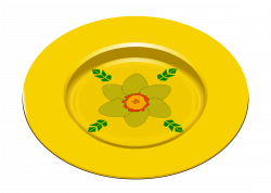 Clipart - flower plate