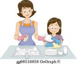 Drying dishes clipart 4 » Clipart Portal
