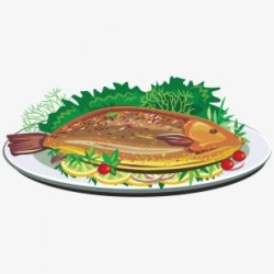 Fried Fish Dish Clip Art - Fish Dish Clipart Png ...
