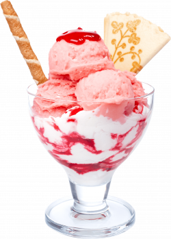 Strawberry Parfait Ice Cream transparent PNG - StickPNG