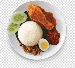 Plate of meal, Nasi lemak Iced tea Tapa Breakfast Food, Nasi ...