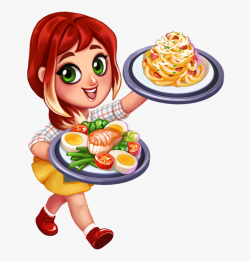 Dishes Clipart Meal Plate - Stella Food Street #89232 - Free ...