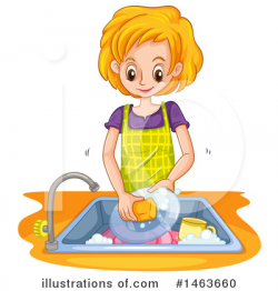Washing Dishes Clipart #1140307 - Illustration by Graphics RF