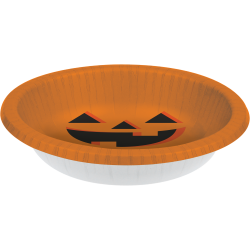 96/case) Halloween Pumpkin 20Oz. Paper Bowl - Party Secret