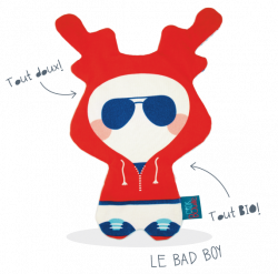 Doudou Plat Bad Boy 100% Coton BIO 16€ | Doudous Plats | Pinterest ...