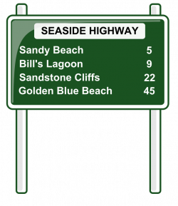 road distances sign by ryanlerch - i used the cityname plate sign ...