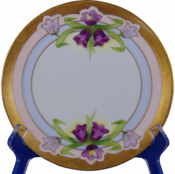Jaeger & Co. (J&C) Bavaria Stouffer Studio Purple Floral Plate (c ...