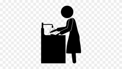Dishes Clipart Washing Area - Wash The Dishes Icon - Png ...
