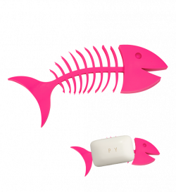 Fishbone Soap - Soap dish Pink - Pylones