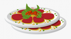 Dinner Plate Clipart Healthy Plate Food - Carpaccio Clipart ...