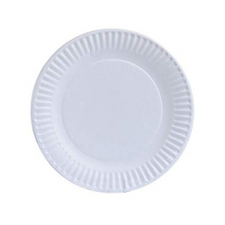 Nicole Home Collection 80 Count Everyday Dinnerware Paper Plate, 6-Inch,  White