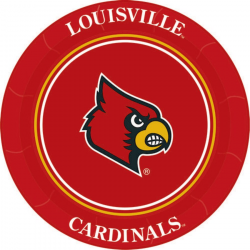 Louisville Cardinals Red 8-Pack Paper Plates-