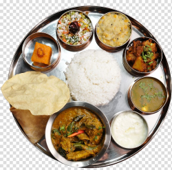Silver plate with assorted serving of dishes, Malgudi ...