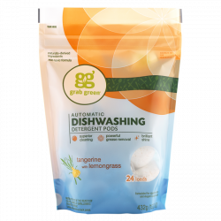 Tangerine with Lemongrass Dishwasher Detergent - Grab Green