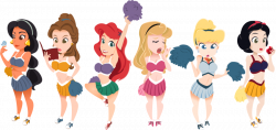 princess cheerleaders by Sinapi on DeviantArt
