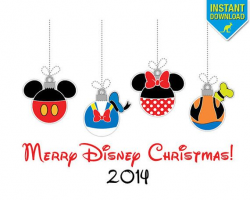 Disney Christmas Ornaments Fab 4 Printable Iron On Transfer ...