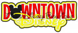 Disney SVG clipart Downtown Disney Title Disneyland Disney World Scrapbook  Cricut Silhouette Cut File