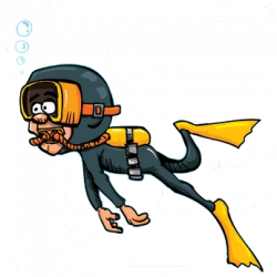 Free Cartoon Scuba Diver Pictures, Download Free Clip Art ...