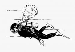 Scuba Diver - Realistic Scuba Diver Drawing #188038 - Free ...