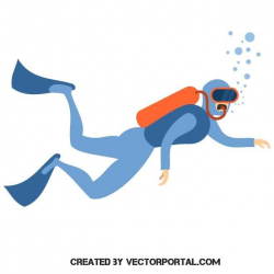 Scuba diver vector | Various vectors | Sea diving, Diving ...