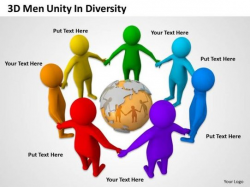 Business People Clipart 3d Men Unity Diversity PowerPoint ...