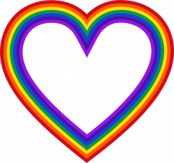 Clipart - Heart Rainbow Mark II