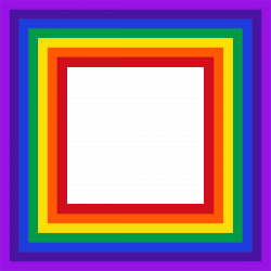 Clipart - Rainbow Square Mark II