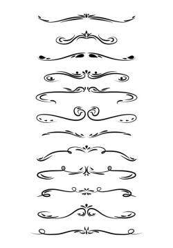 Wedding Clipart, Page Divider Clipart, Line Dividers ...