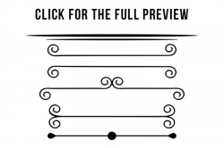 16 Simple Page Dividers Clipart, Wedding Clipart, Border ...